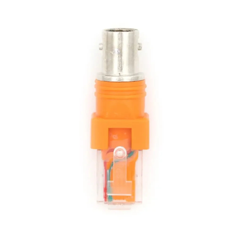 BNC Female to RJ45 Male Adapter – Coaxial Cable Connector Cable Adapter Axl orange