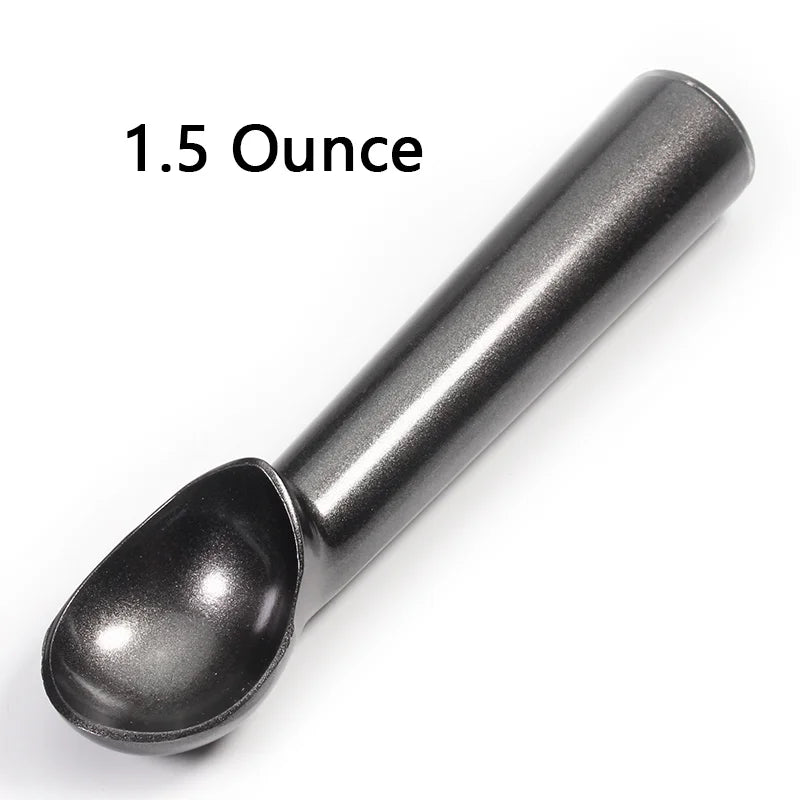 Nonstick Anti-Freeze Ice Cream Scoop – 1.5 &amp; 2 Oz Metal Ice Cream Scoop Axl 1.5 Ounces Black