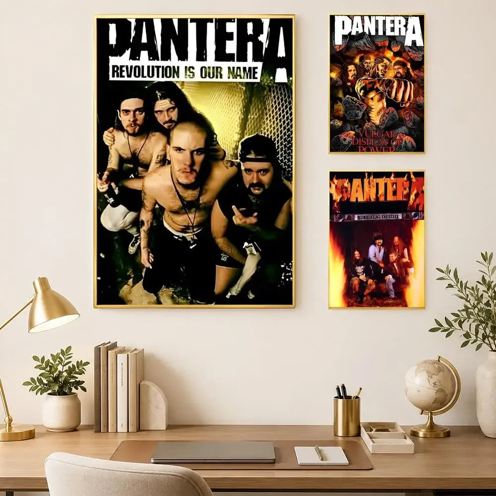 Pantera Band Self-Stick HD PVC Wall Poster – Waterproof Decor Wall Art Poster Axl
