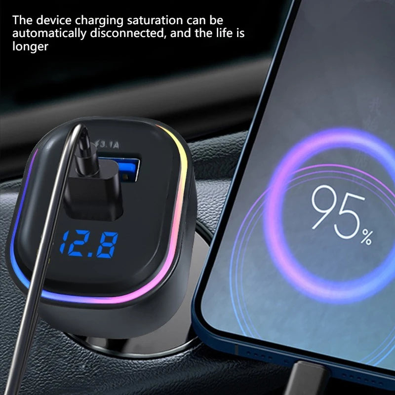 22.5W 7-Port Fast Car Charger – USB & Type-C Family Adapter Car Charger Adapter Axl