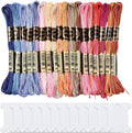 18 Skeins Variegated Embroidery Floss – Gradient Cross Stitch Thread Embroidery Floss Set Axl AECH04-16939