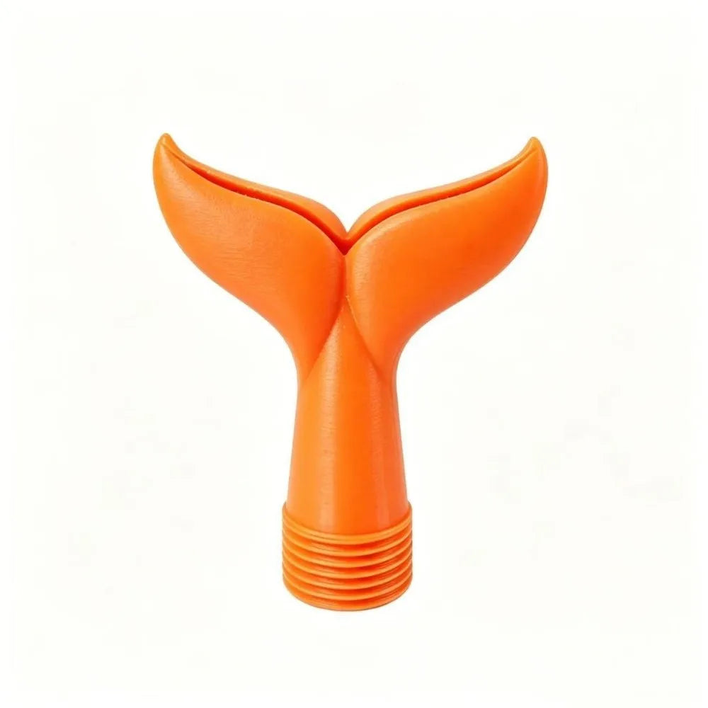 Mermaid Tail Pool Fountain Sprayer | 3/4" Universal Fit Pool Fountain Sprayer Axl Orange