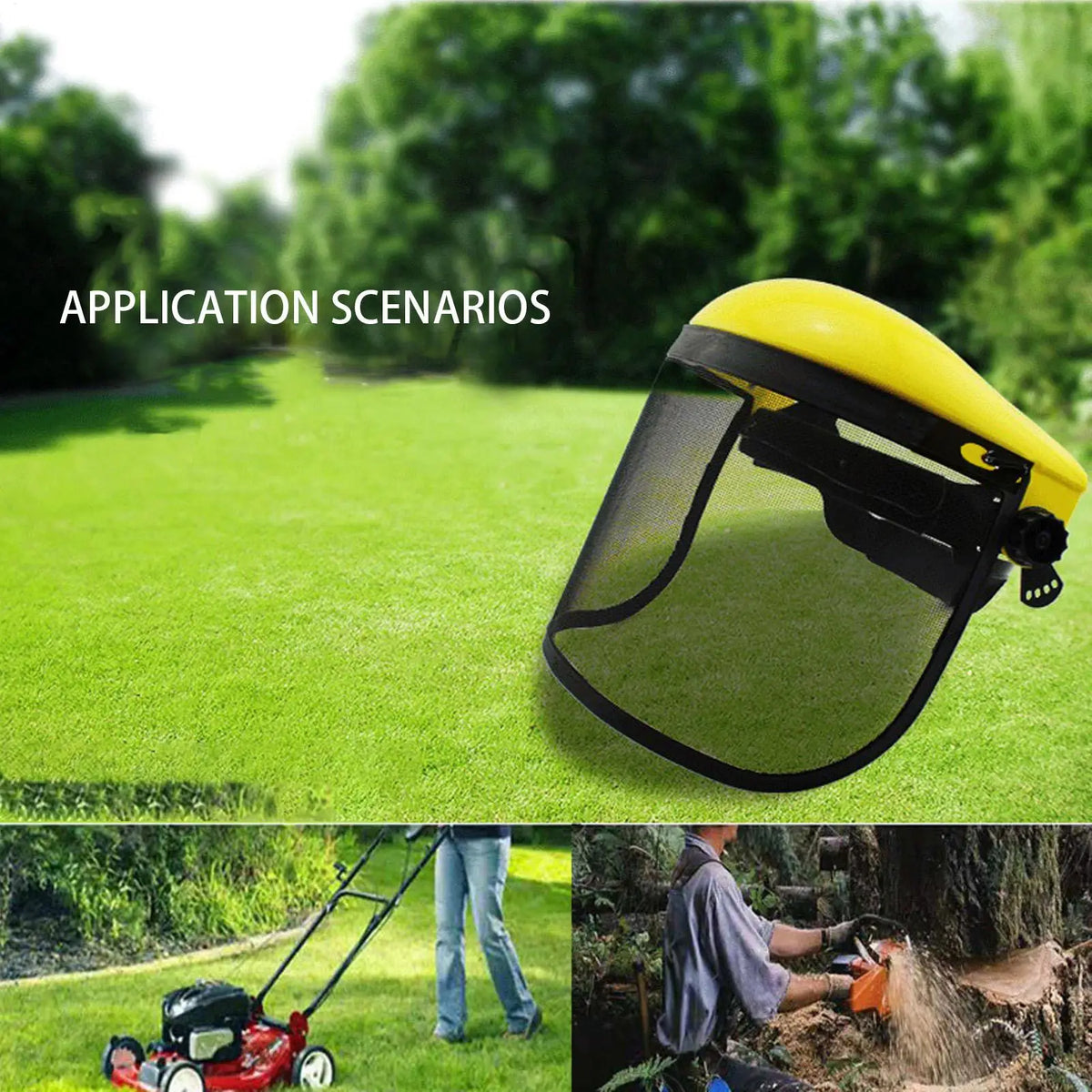 Wire Mesh Face Shield – Adjustable Safety Visor for Yard Work Safety Face Shield Axl