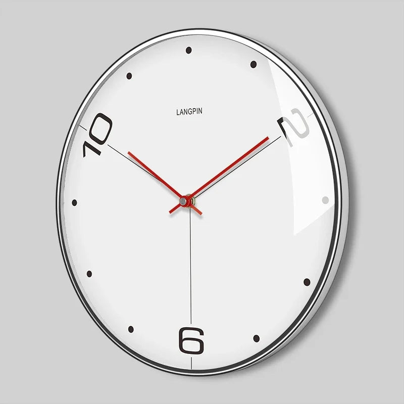 Nordic Large Metal Wall Clock – Modern Silent Quartz Decor Wall Clock Axl