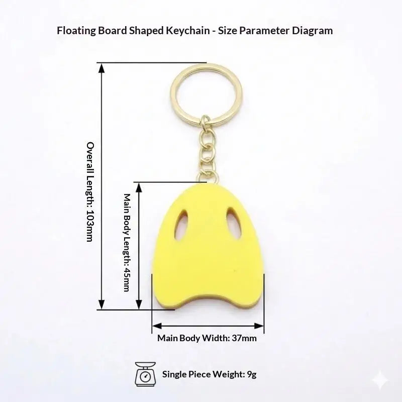 Swimming Kickboard Keychain – Swim Bag Charm & Key Ring Novelty Keychain Axl