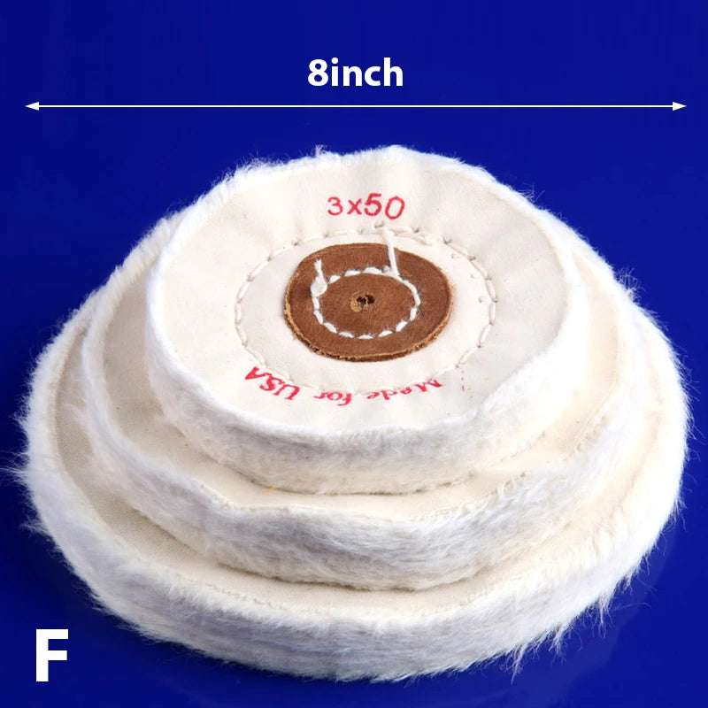 Cotton Buffing Polishing Wheel 3–8 Inch | Jewelry & Mirror Finish Buffing Polishing Wheel Axl 8inch