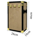 Retro 50L Large Storage Box – Leather & Flannel Organizer Bin Storage Organizer Box Axl Small