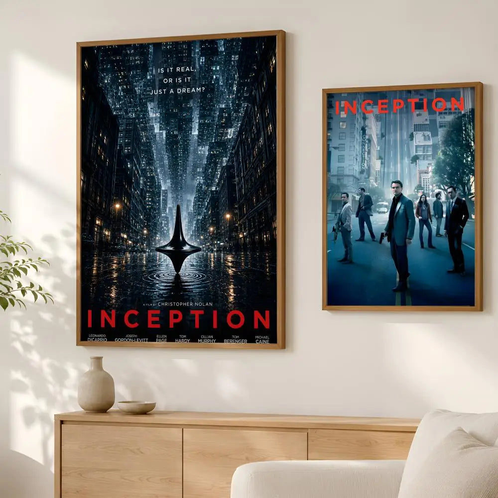 Inception Movie Poster – Self-Stick HD PVC Waterproof Wall Art Movie Wall Poster Axl
