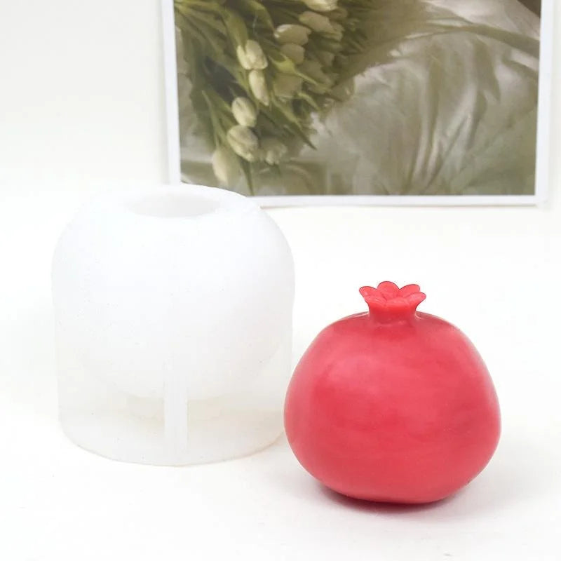 Pomegranate Silicone Candle Mold – DIY Soap & Plaster Craft Silicone Craft Mold Axl