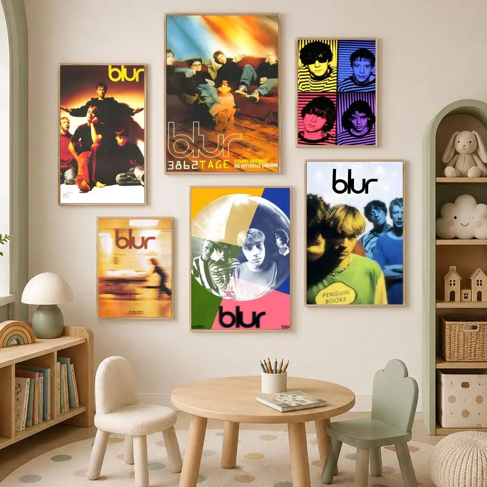 Blur Band HD PVC Wall Art Poster – Self-Stick Waterproof Wall Art Poster Axl
