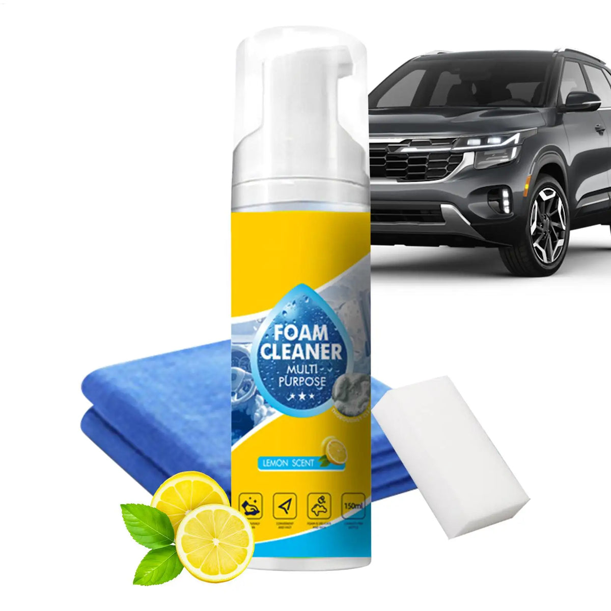 Car Interior Foam Cleaner – No-Rinse Multi-Surface Detailer Auto Interior Cleaner Axl Default Title