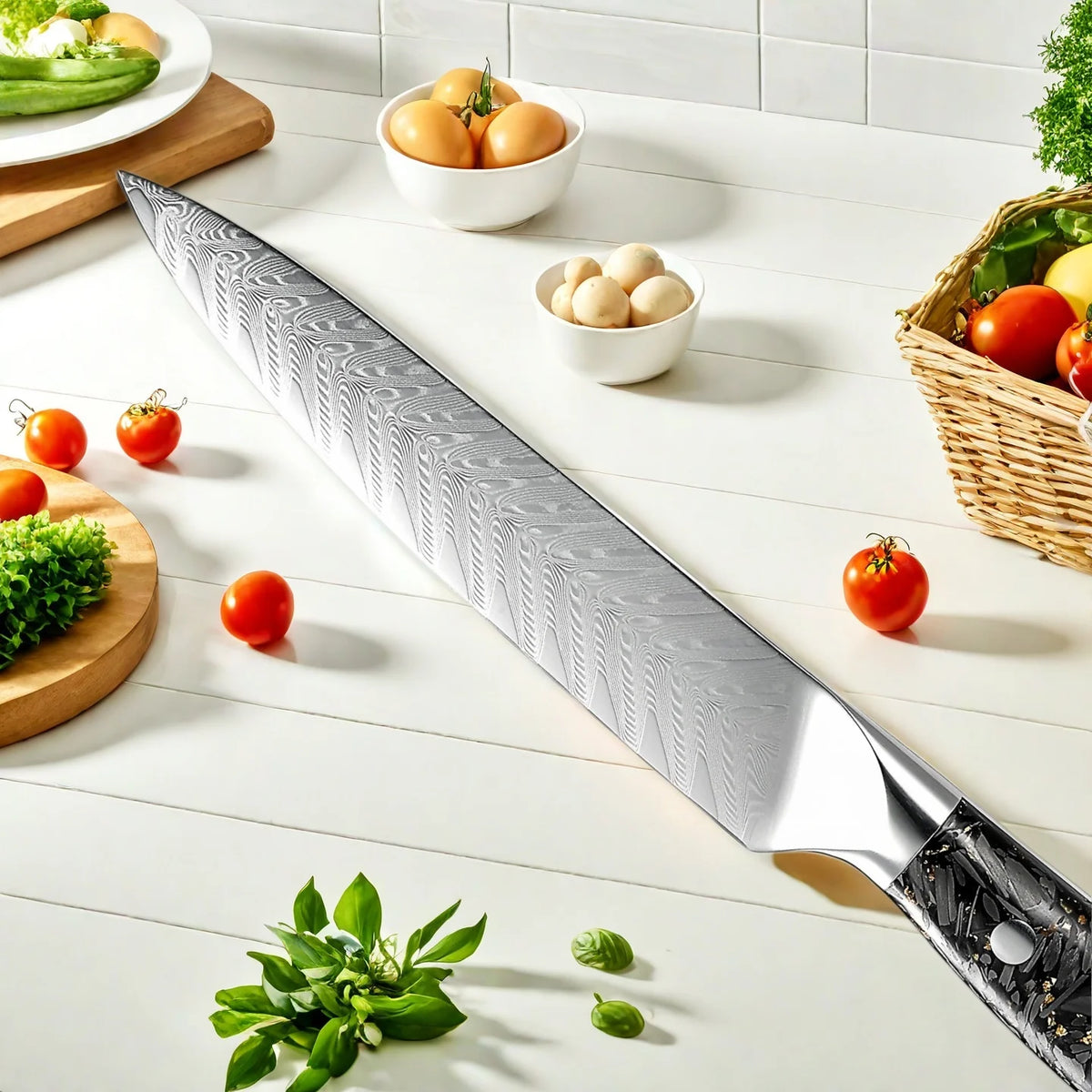5-Inch VG10 Damascus Steel Paring Knife | Sharp Utility Knife Damascus Paring Knife Axl
