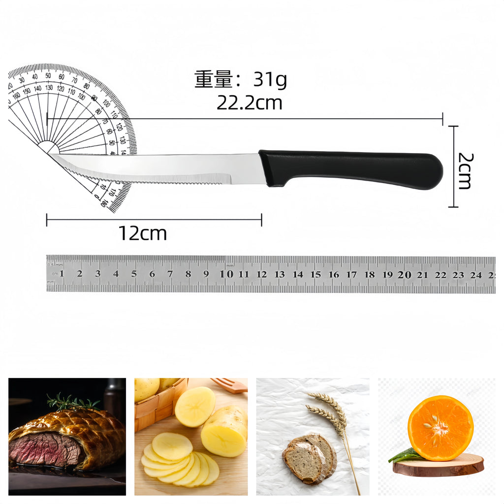 Stainless Steel Steak Knife – Dishwasher Safe PP Handle Steak Knife Axl