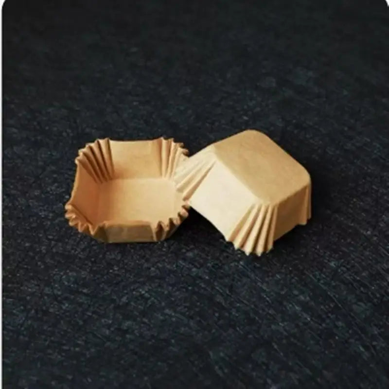 Square Mooncake Paper Liners 100/250Pcs – Oil-Proof Brownie Cups Baking Paper Liners Axl 100pcs 45mm Yellow