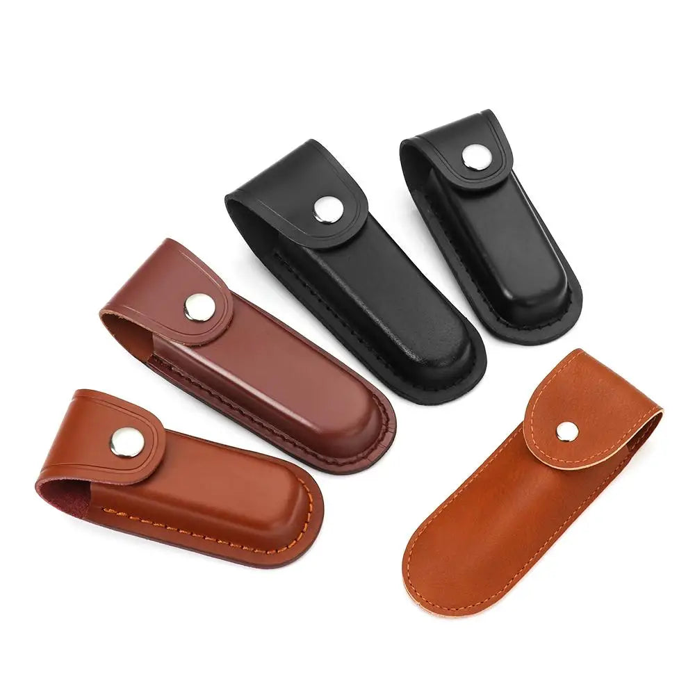 Leather Belt Sheath – Folding Knife & Flashlight Holster Case Knife Belt Sheath Axl