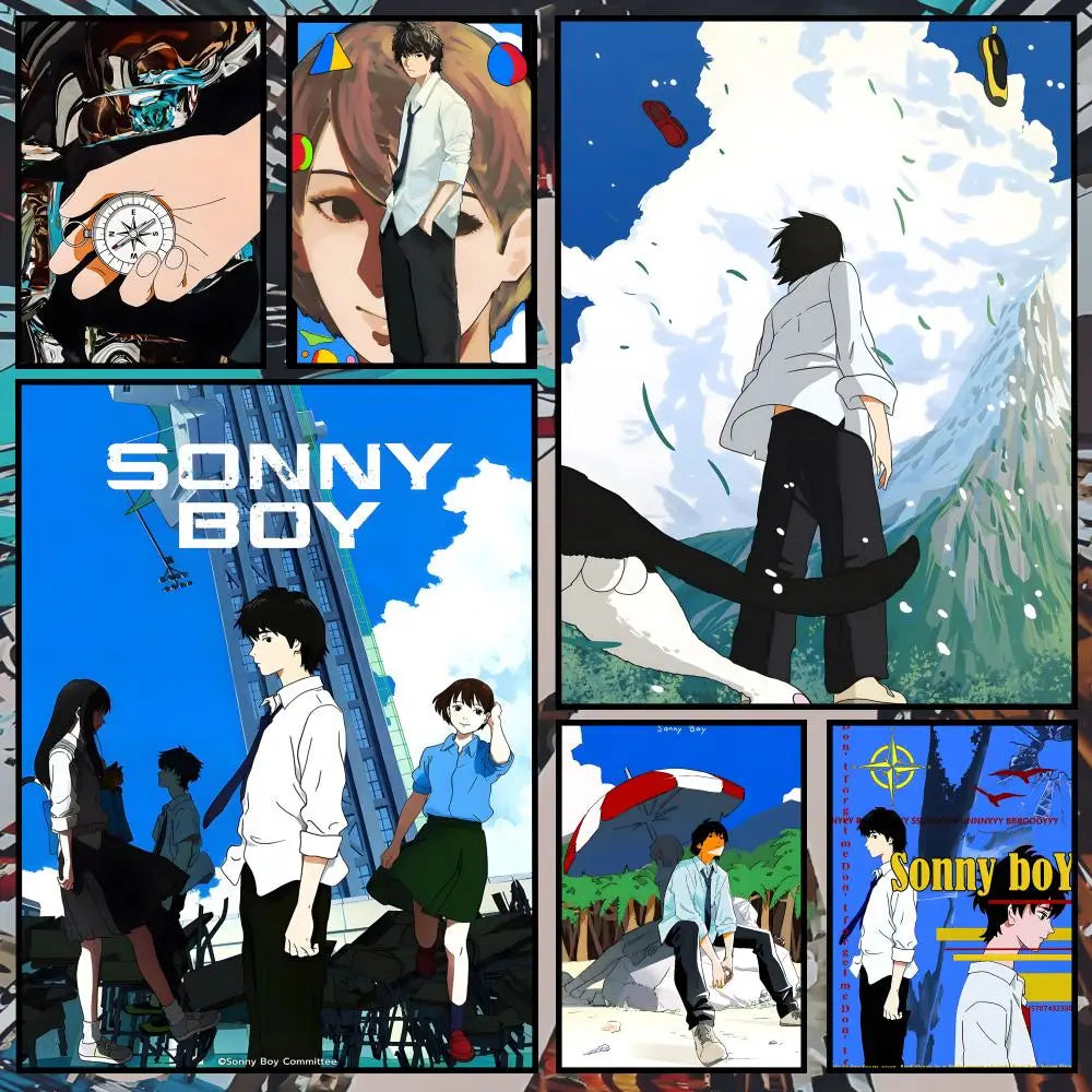 Anime Sonny Boy Wall Poster – Self-Adhesive Waterproof Art Anime Wall Poster Axl