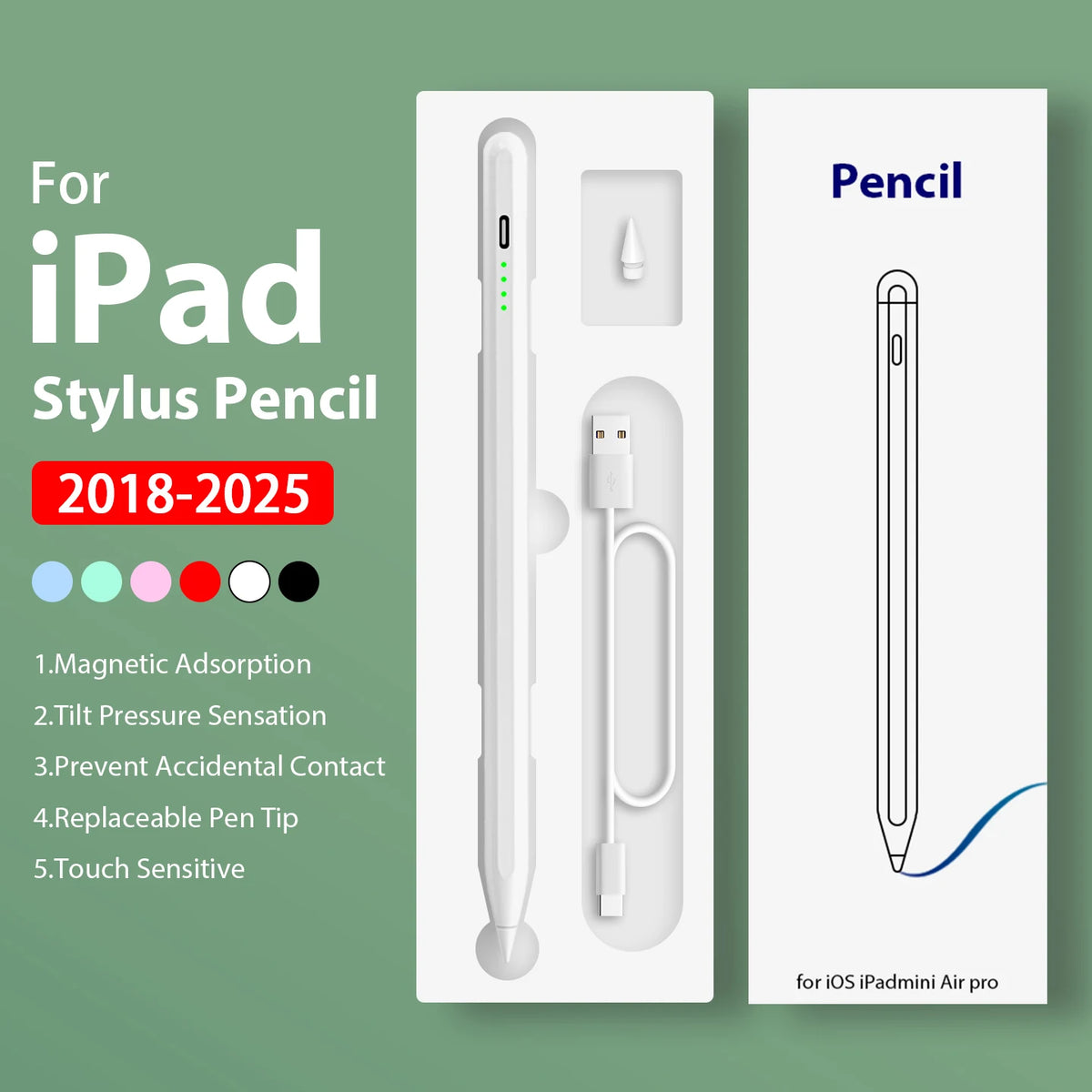 iPad Stylus Pen – Pro, Air, Mini & All Gen | Fast Charge iPad Stylus Pen Axl