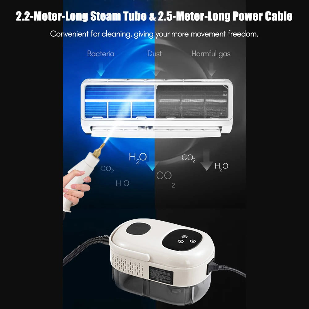 BALASHOV 2500W Handheld Steam Cleaner – Home, Car & Kitchen Handheld Steam Cleaner Axl