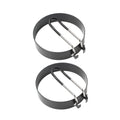 Round Pancake & Egg Ring Mold – Nonstick Stainless Steel Cooking Mold Axl 2pcs 20cm black
