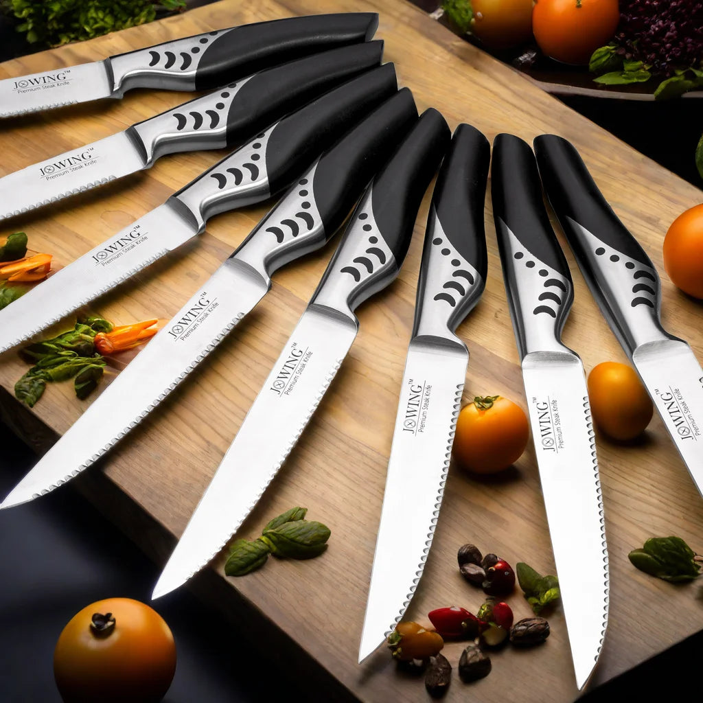 1.4116 German Steel Serrated Steak Knife – Sharp Polished Handle Steak Knife Axl
