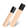 Octagonal Japanese Knife Handle – Maple & Black Plastic DIY Knife Handle Blank Axl 2PCS Handle