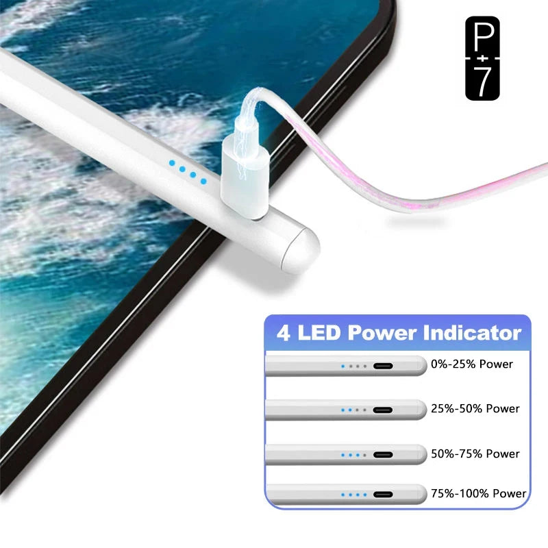 P+7 iPad Stylus Pen – Tilt, Palm Rejection, Magnetic iPad Stylus Pen Axl