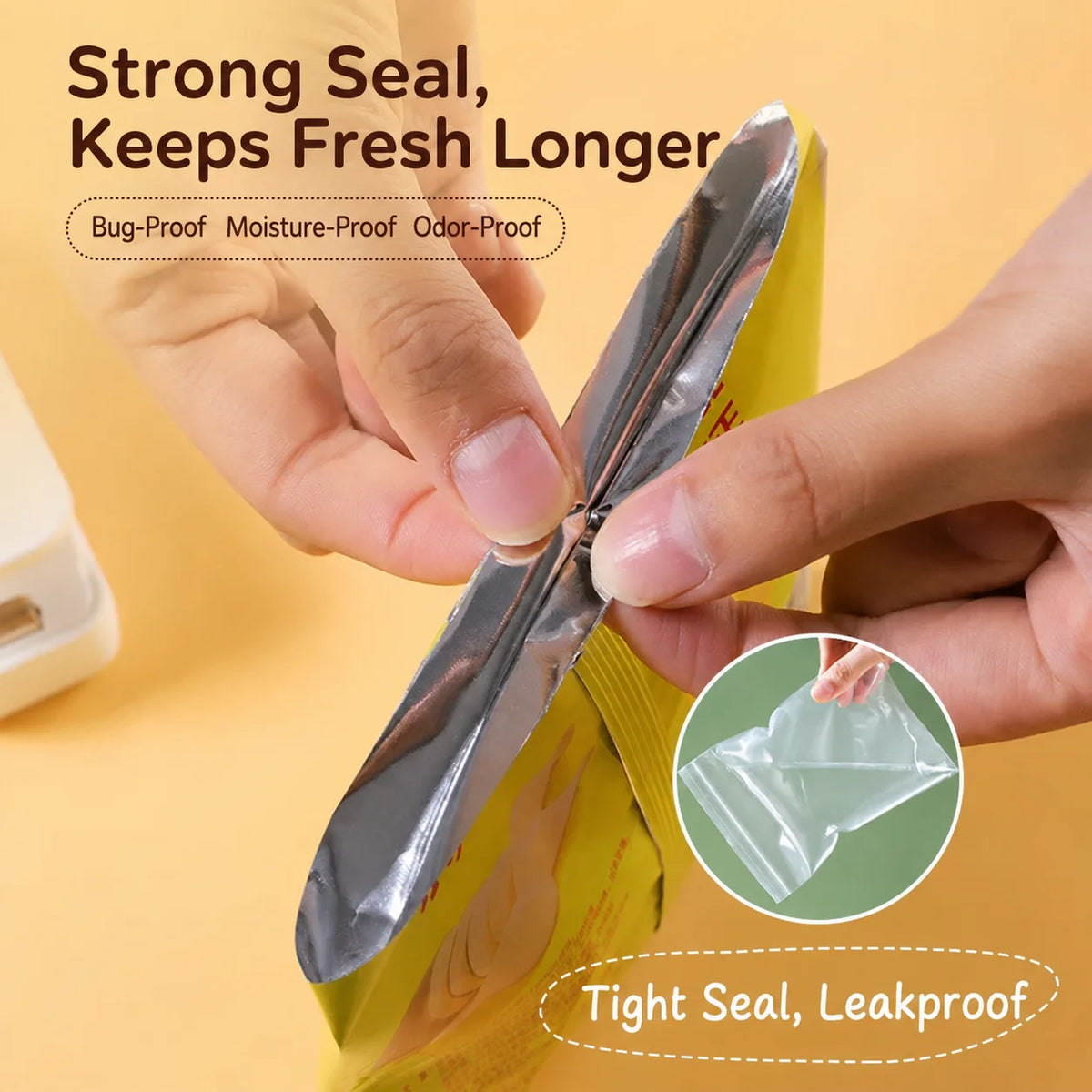 Portable Mini Electric Bag Sealer – Handheld Heat Resealer Handheld Bag Sealer Axl