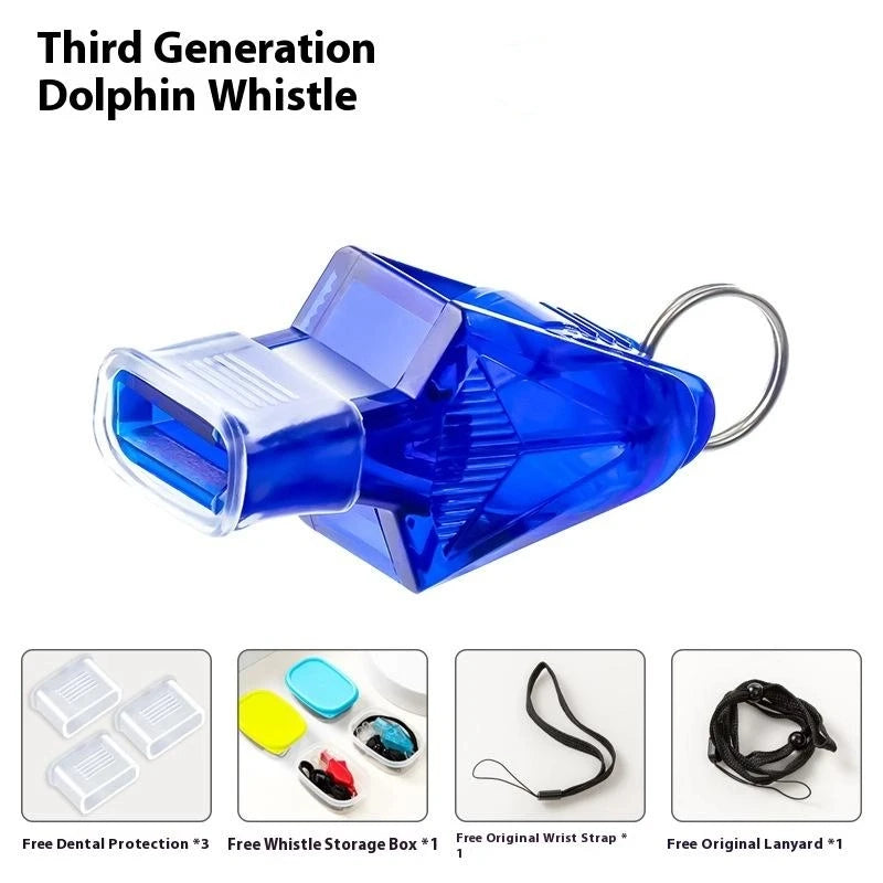 Seedless Referee Whistle Set – Loud Sports Whistle with Lanyard Referee Whistle Axl 1 Blue