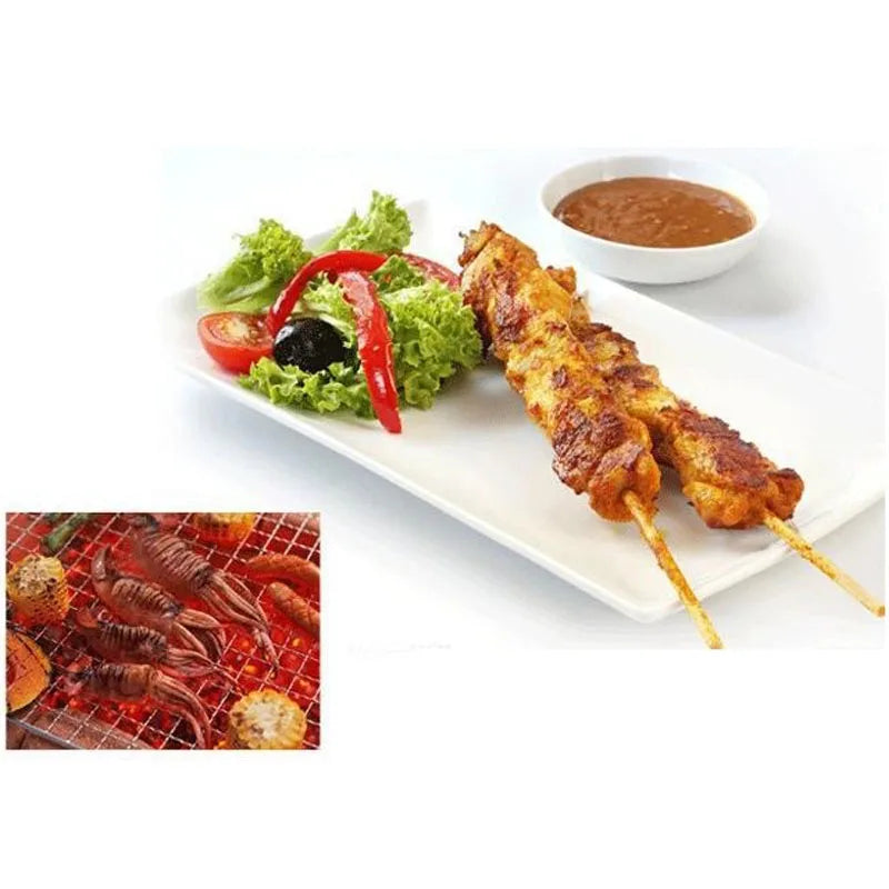 100 Pcs Bamboo BBQ Skewers 20cm 30cm 40cm – Grill Kabob Sticks BBQ Bamboo Skewers Axl
