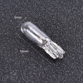 10-Pack T5 12V 1.2W Dashboard Instrument Panel Glass Bulbs Dashboard Light Bulbs Axl Transparent