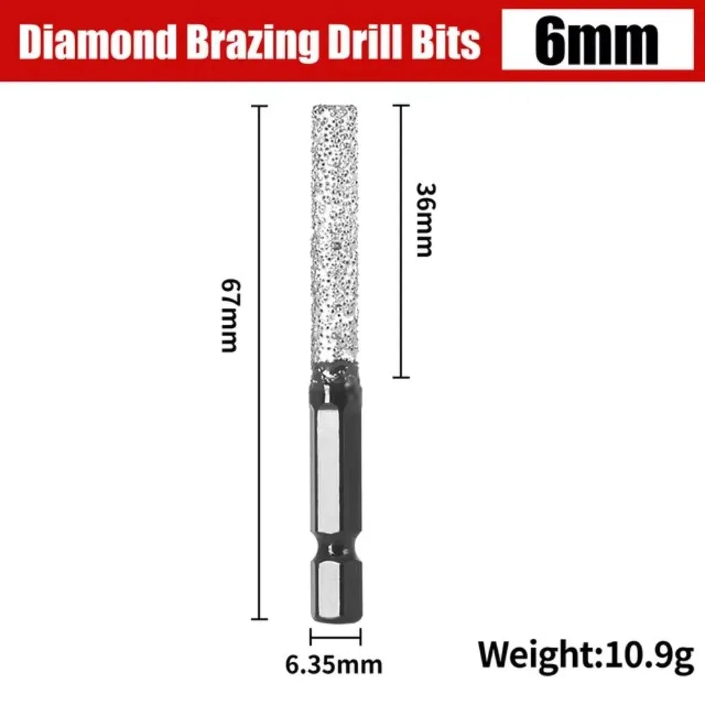 Diamond Drill Bit Hole Saw – Hex Shank for Tile & Porcelain Diamond Drill Bit Axl 6mm