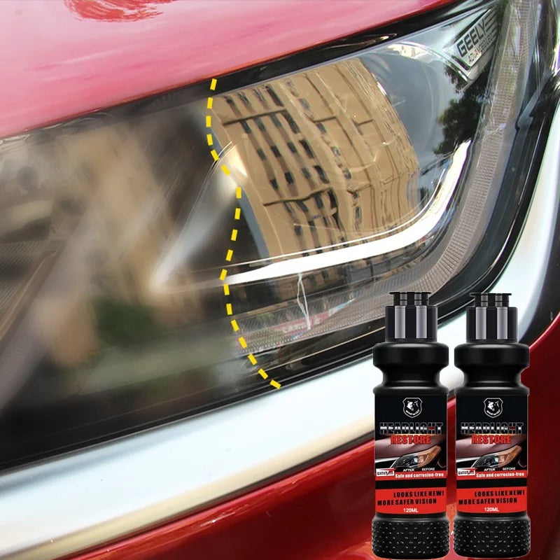 Car Headlight Restoration Kit – Polish & De-Oxidation Liquid Headlight Restoration Kit Axl