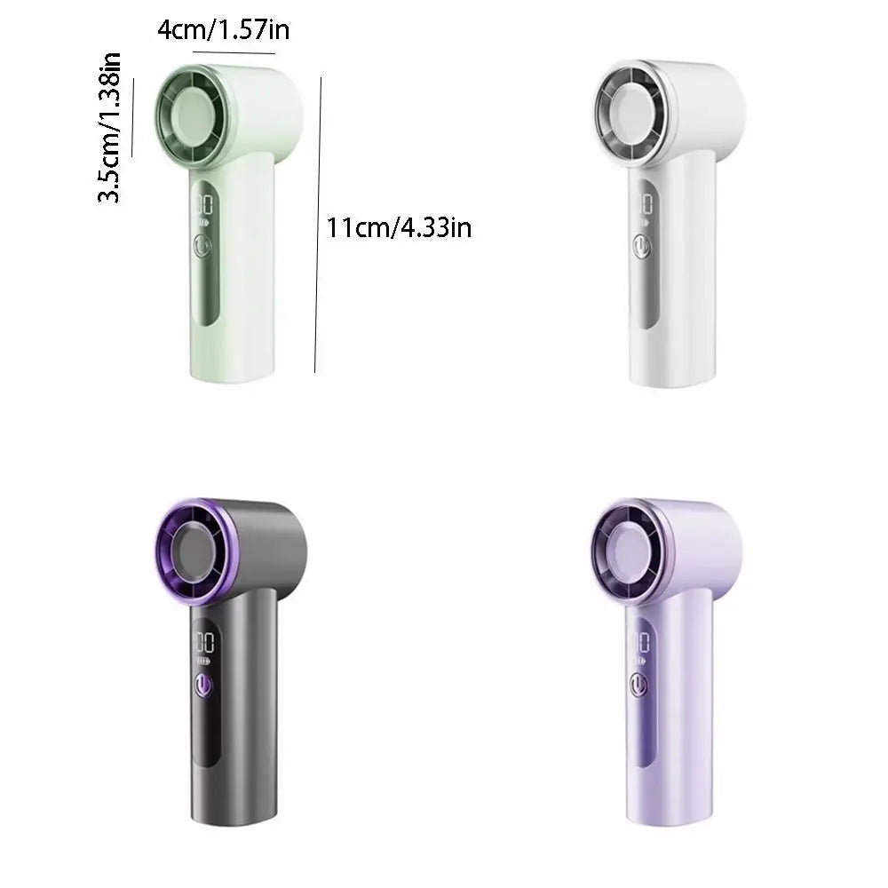 USB Rechargeable Handheld Fan – Quiet Portable Turbo Desktop Fan Portable Handheld Fan Axl