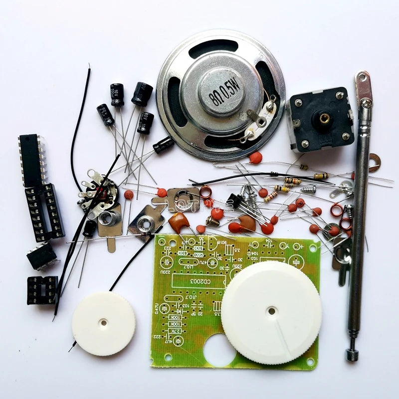 FM Radio Receiver DIY Kit – Soldering & Circuit Training Set DIY Electronics Kit Axl
