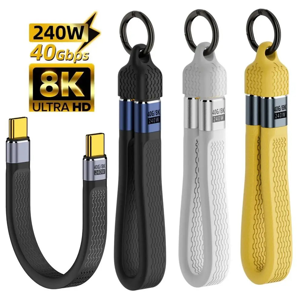 USB4 Type-C Cable 40Gbps 240W PD 8K Video – E-Marker Chip USB-C Cable Axl