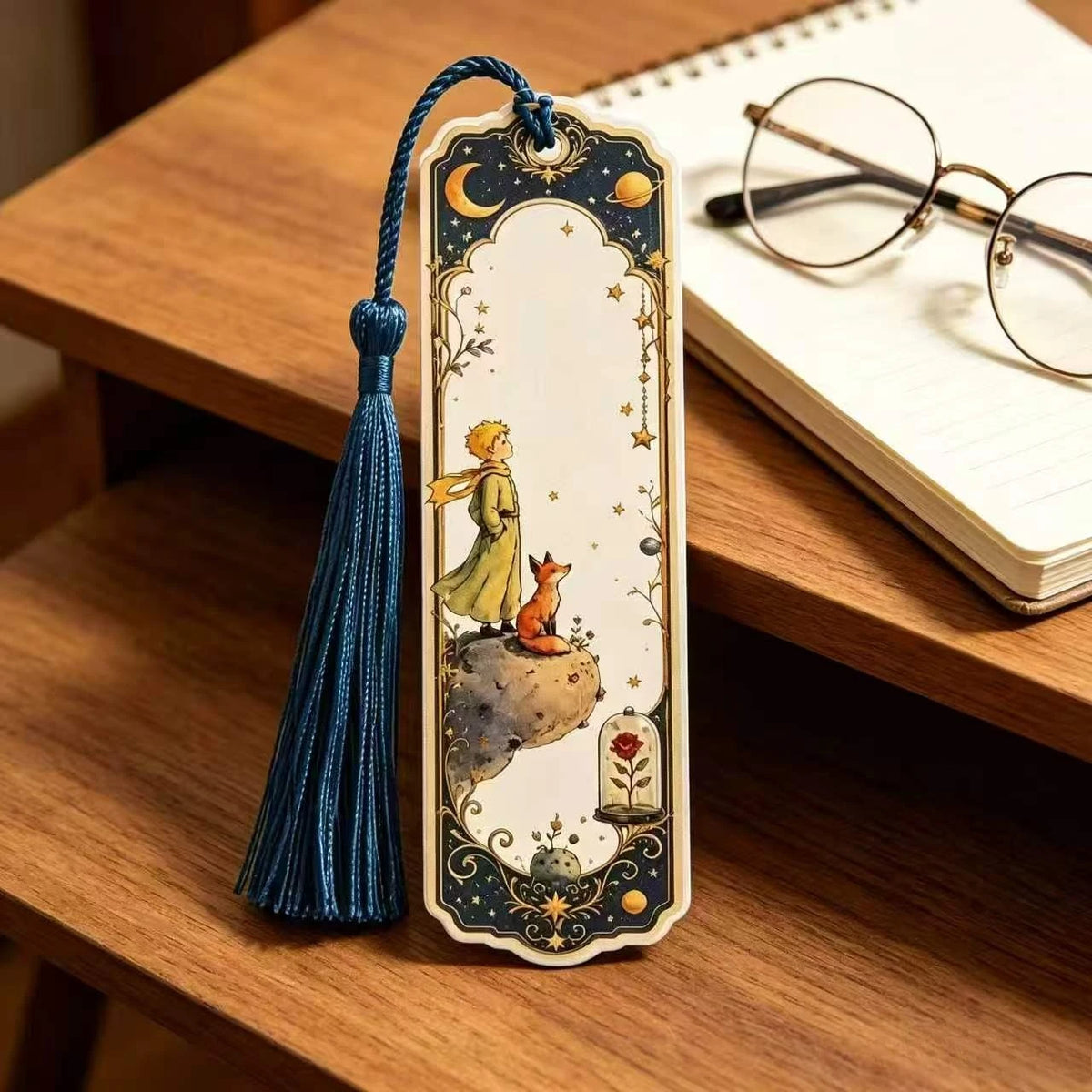 Little Prince Acrylic Tassel Bookmarks Set of 5 | Literary Gift Acrylic Bookmarks Axl