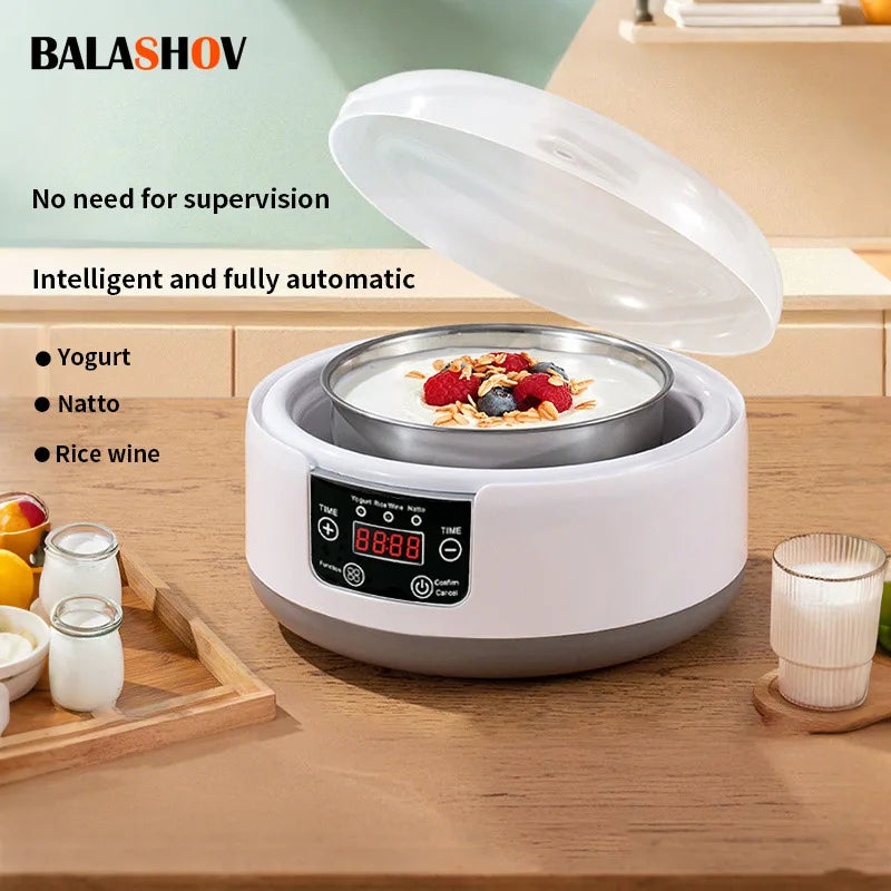 BALASHOV Electric Yogurt & Fermentation Maker 1200ml 110V/220V Yogurt Fermentation Maker Axl