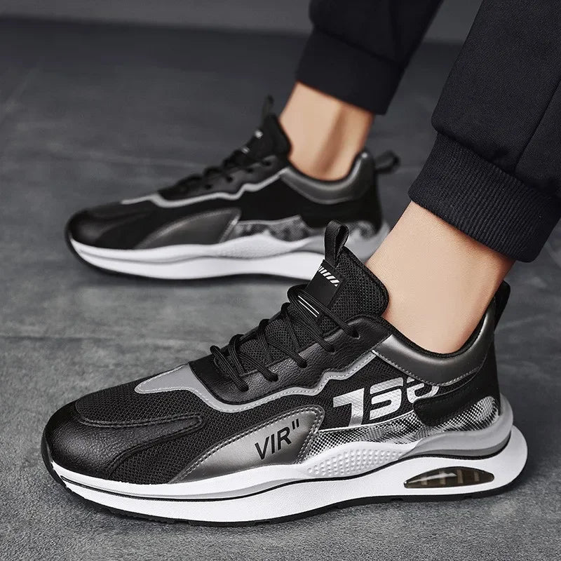 YBQJOO Men's Mesh Sneakers – Breathable Anti-Slip Sport Shoes Men's Mesh Sneakers Axl
