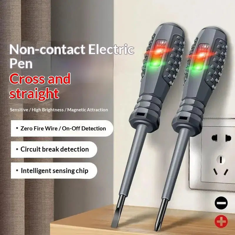 2-in-1 Voltage Tester Screwdriver | Magnetic LED Indicator Voltage Tester Screwdriver Axl