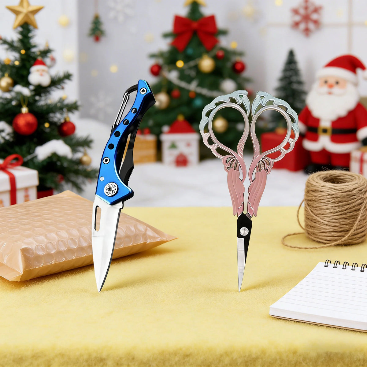 Folding Thread Trimmer Knife – Sewing, Embroidery & Camping Folding Utility Knife Axl Tools-2PCS