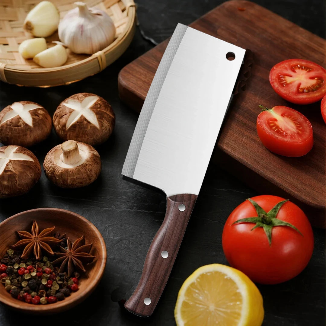 Stainless Steel Kitchen Cleaver – Sharp Multipurpose Chef Knife Kitchen Cleaver Knife Axl