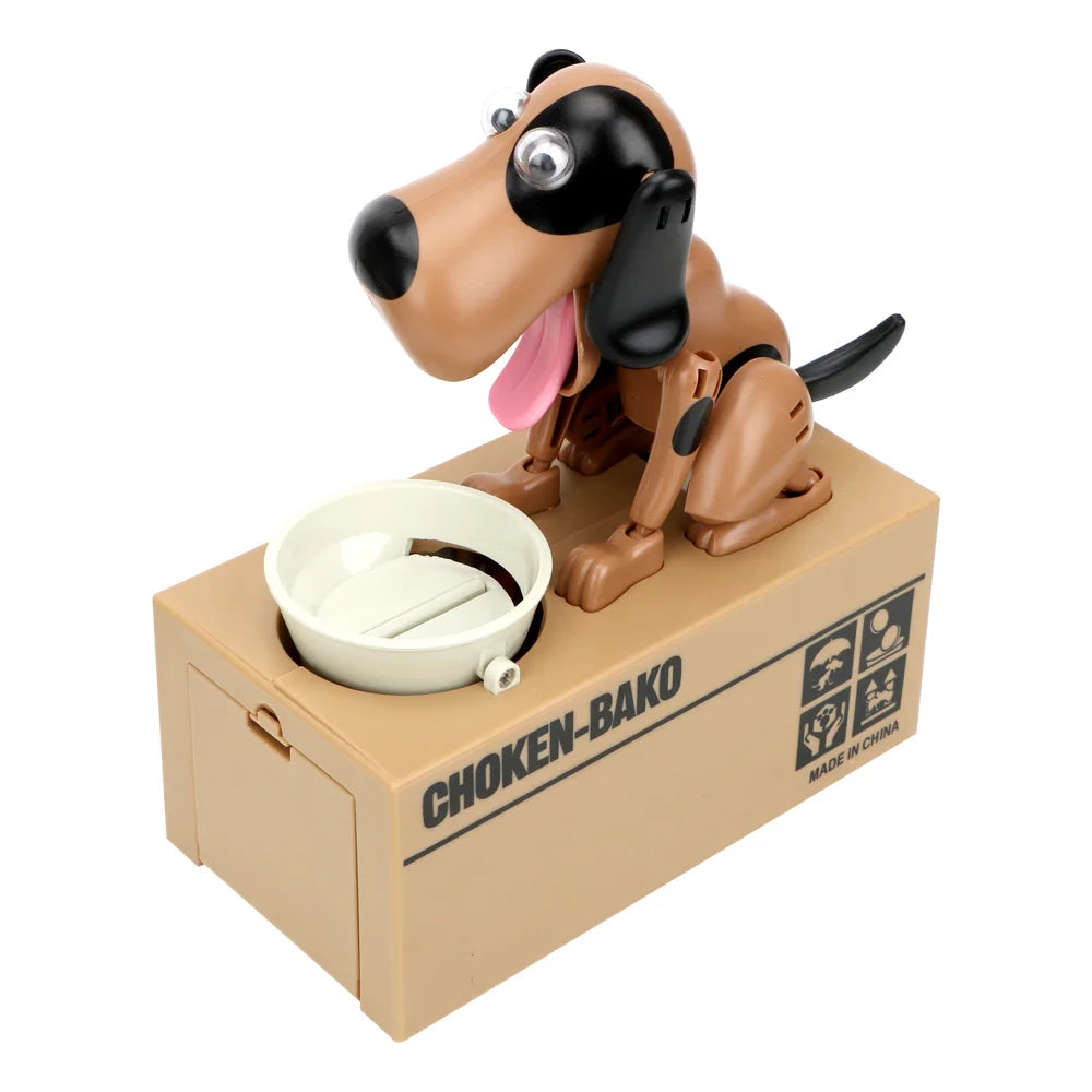 Robotic Dog Coin Piggy Bank – Electronic Money Box for Kids Electronic Piggy Bank Axl Brown