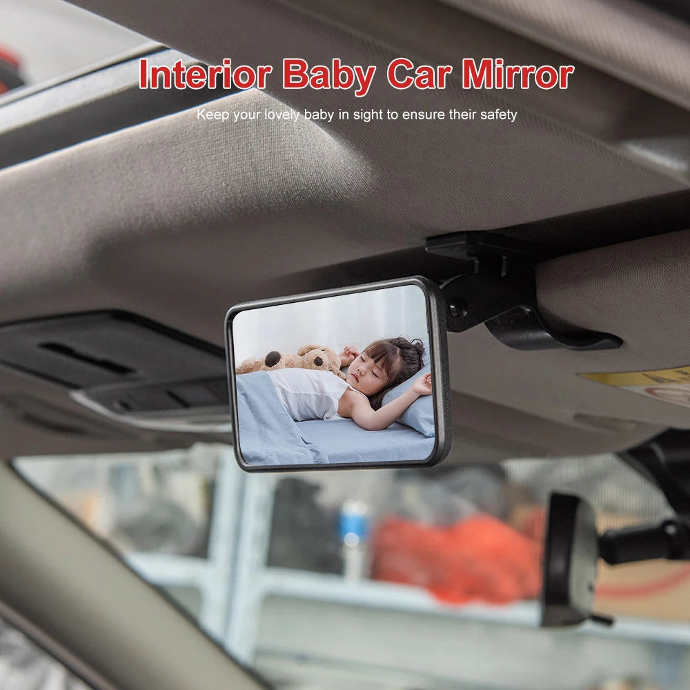 360° Rotatable Baby Car Mirror – Shatterproof Child View Baby Car Mirror Axl