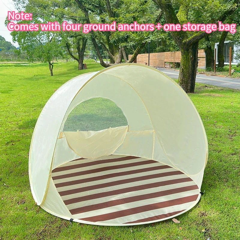 Portable Quick-Open Beach Tent – 3-4 Person Waterproof Shelter Pop-Up Beach Tent Axl tent