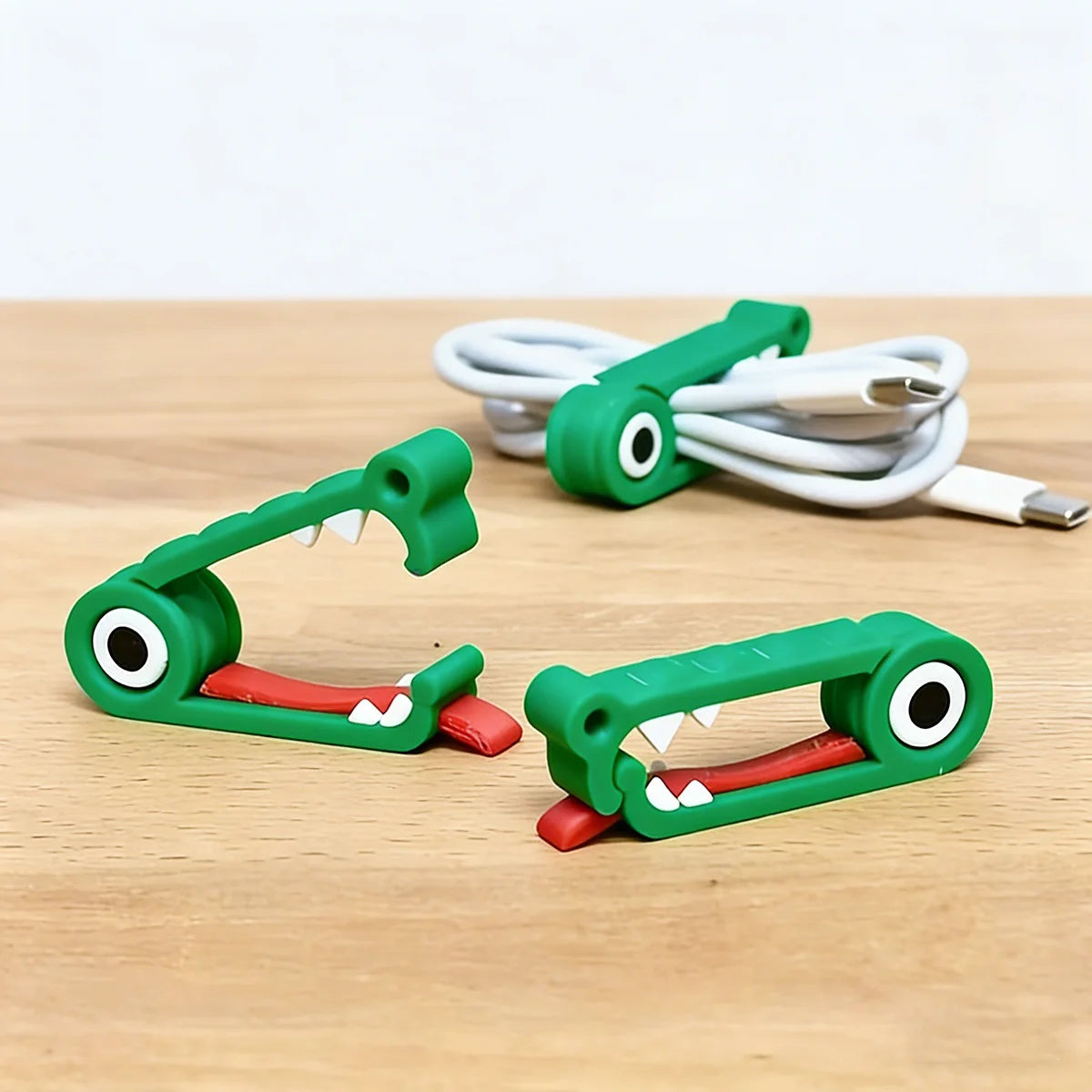 Crocodile Cable Organizer Clips 10/20 Pack – Cute Cord Holder Cable Organizer Clips Axl