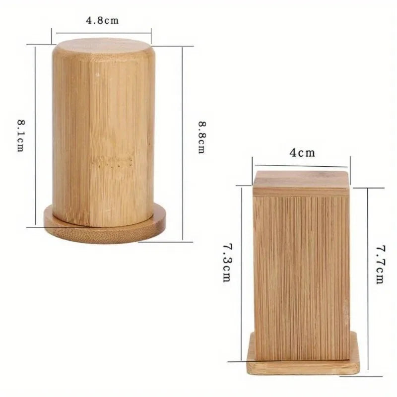 Bamboo Toothpick Holder with Lid – Portable Table Organizer Toothpick Holder Axl