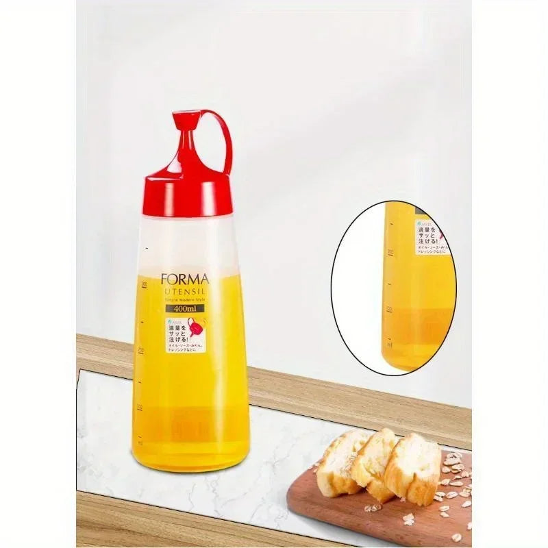 Leak-Proof 400ml Squeeze Bottle – Oil, Sauce & Honey Dispenser Condiment Squeeze Bottle Axl