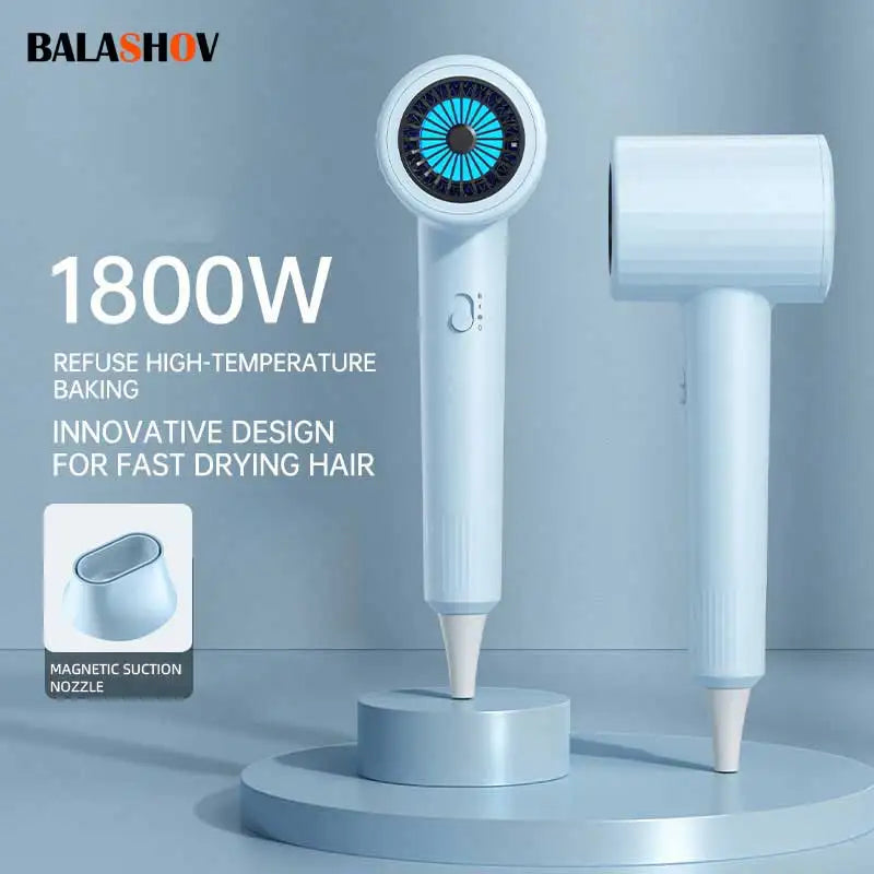 BALASHOV 1800W High-Speed Hair Dryer – Low Noise & Negative Ion Ionic Hair Dryer Axl