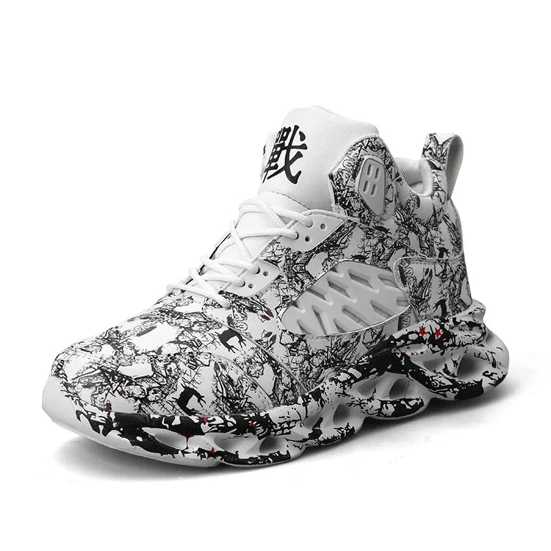 Men's Anti-Slip Basketball Sneakers – Lightweight Plus Size Basketball Sneakers Axl