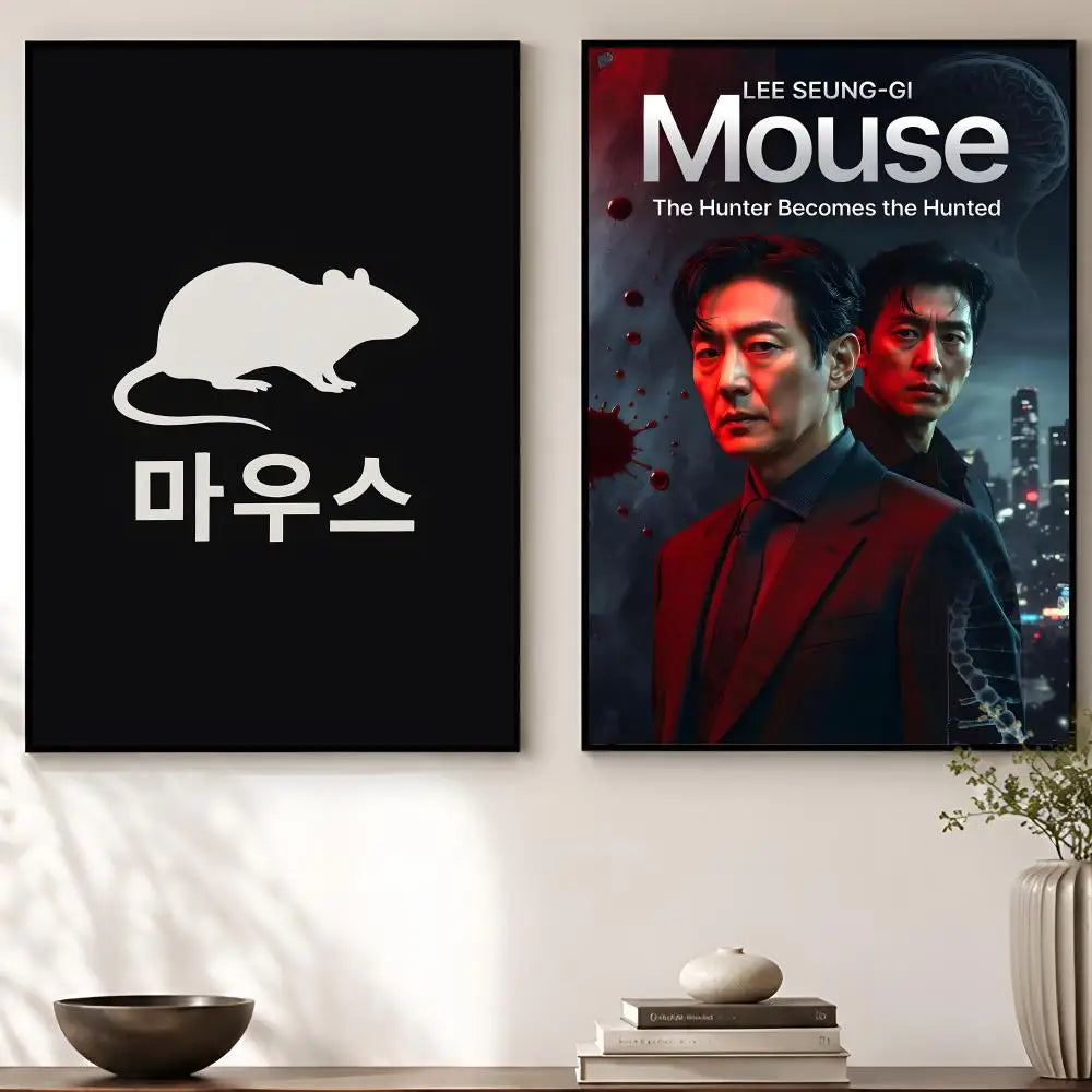 TV Mouse Wall Poster – Self-Adhesive Waterproof HD Wall Art Decorative Wall Poster Axl